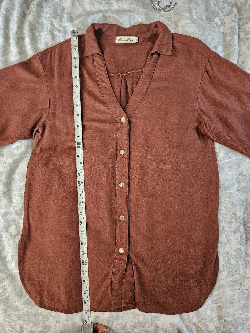 Lightweight Womens Button Down Shirt - Picture 5 of 5